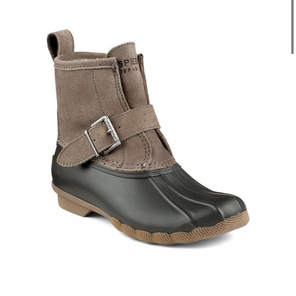 Sperry Shoes - Sperry Top-Sider Rip Water Duck/Rain Boot Graphite/Black